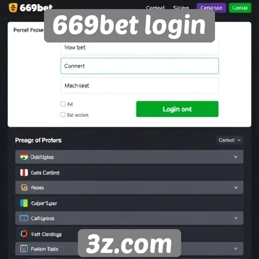 Análise das funcionalidades do site 669bet login